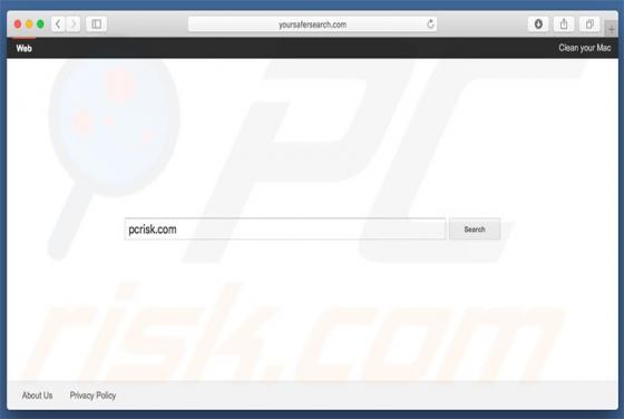 Redirection vers Yoursafesearch.com (Mac)