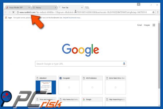Redirection vers nextlnk.com