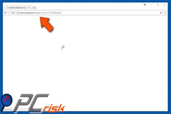 Redirection vers Ladomainadeserver.com