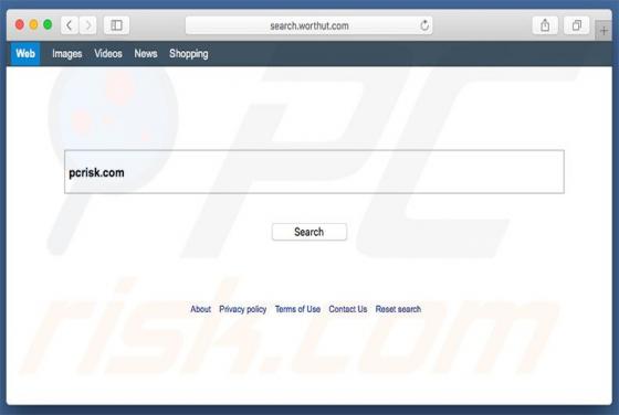 Redirection vers Search.worthut.com (Mac)