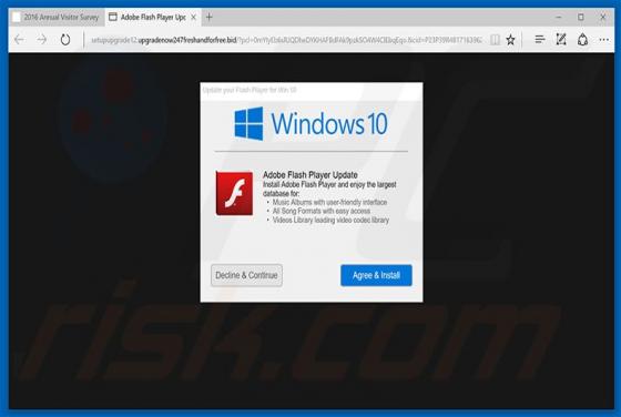 Arnaque Adobe Flash Player Update