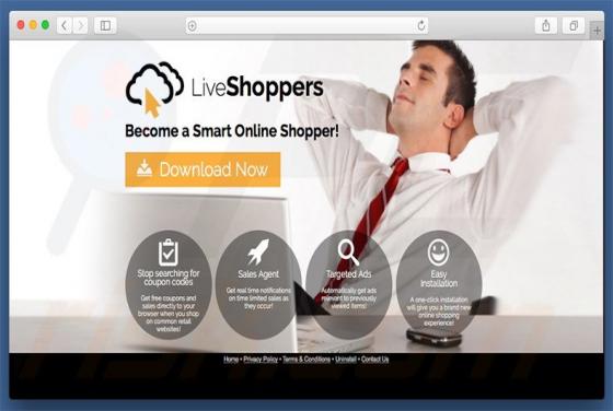 Logiciel de publicité LiveShoppers (Mac)