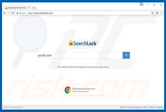 Redirection vers Searchlock.com