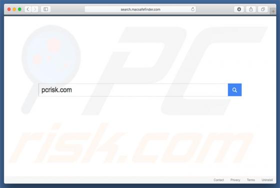 Redirection vers Search.macsafefinder.com (Mac)