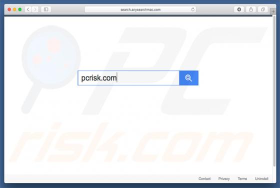 Redirection vers Search.anysearchmac.com (Mac)