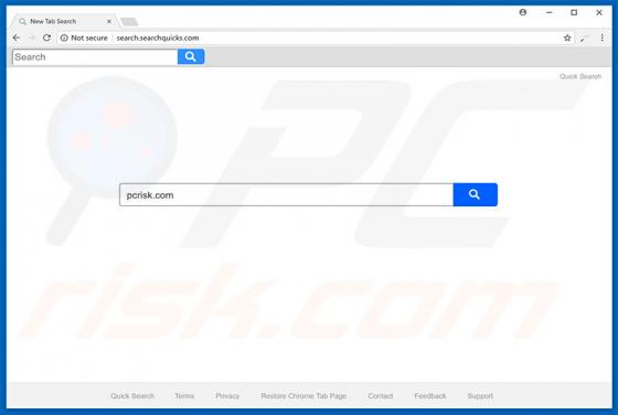 Redirection vers Search.searchquicks.com