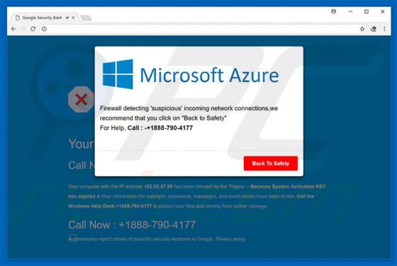 Arnaque Microsoft Azure