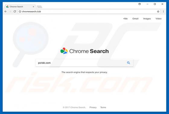 Redirection vers chromesearch.club