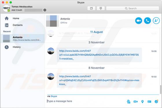 Virus Skype