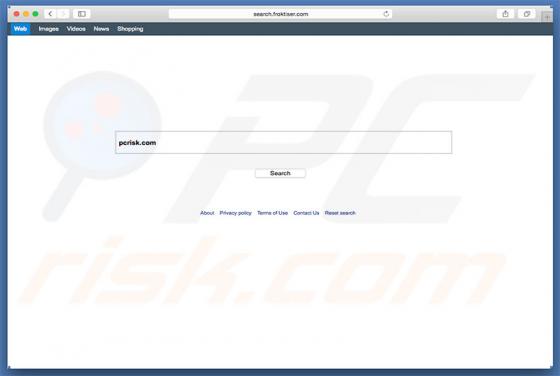 Redirection vers Search.froktiser.com (Mac)