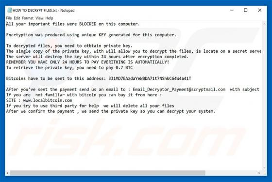 Rançongiciel PAY_IN_MAXIM_24_HOURS