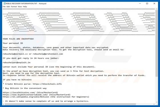 Ransomware REBUS