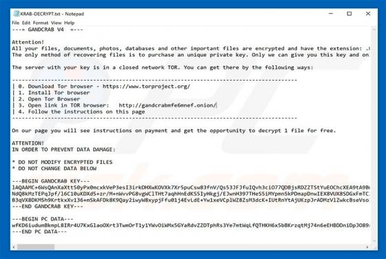 Ransomware KRAB