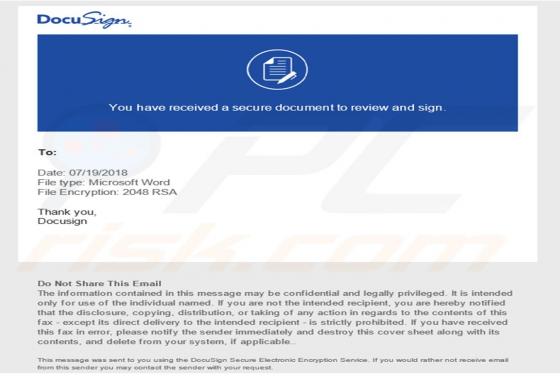 Virus Courriel Docusign