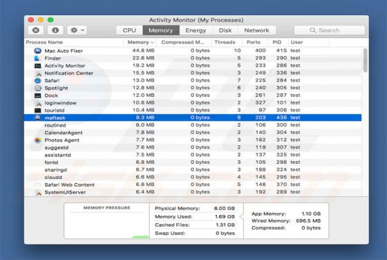 Virus Maftask (Mac)