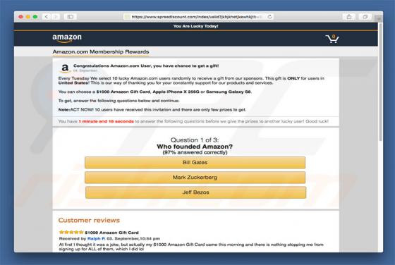 Redirection vers Spreediscount.com POP-UP (Mac)
