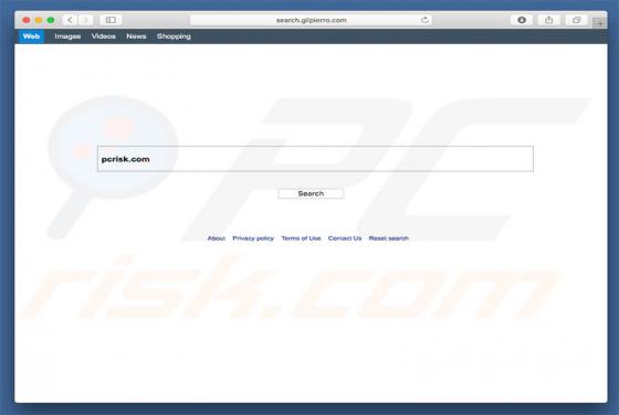 Redirection vers Search.gilpierro.com (Mac)
