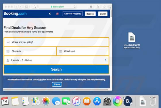 Virus Booking.com (Mac)