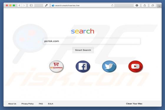 Redirection vers Search.ewatchseries.live (Mac)