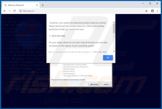POP-UP Arnaque System Firewall Has Blocked Some Features