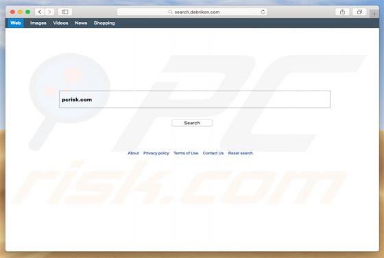 Redirection vers Search.debrikon.com (Mac)