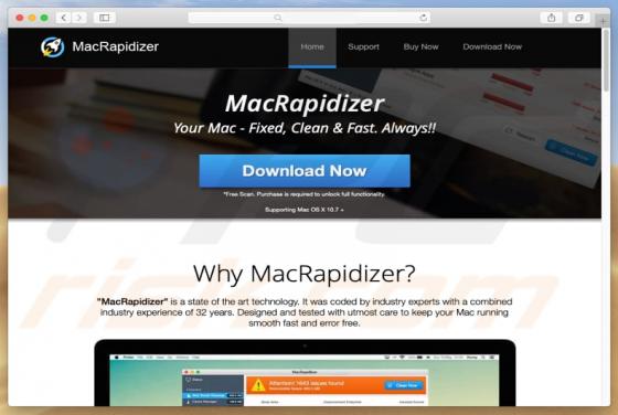Application MacRapidizer Unwanted (Mac)