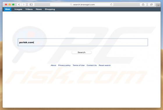 Redirection vers Search.bravogol.com (Mac)
