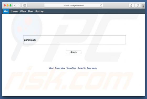 Redirection vers Search.smokyashan.com (Mac)