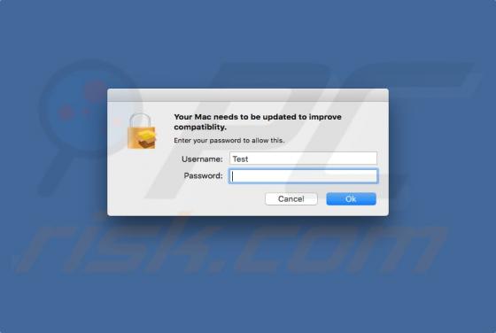 POP-UP Arnaque 'Your Mac Needs To Be Updated To Improve Compatibility' (Mac)