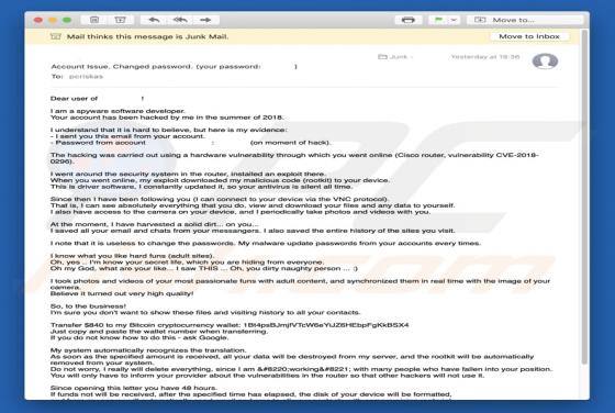Arnaque 'I Am A Spyware Software Developer Email Scam'