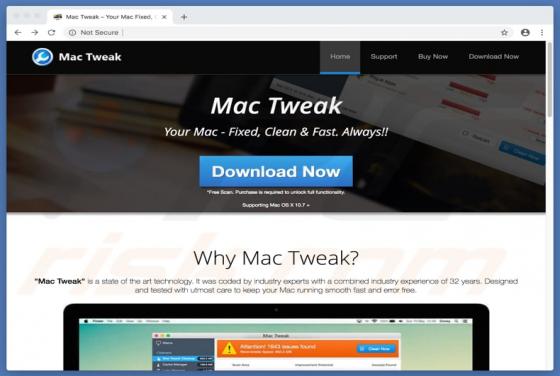 Application Indésirable Mac Tweak (Mac)