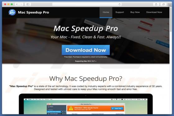 Application potentiellement indésirable Mac Speedup Pro (Mac)