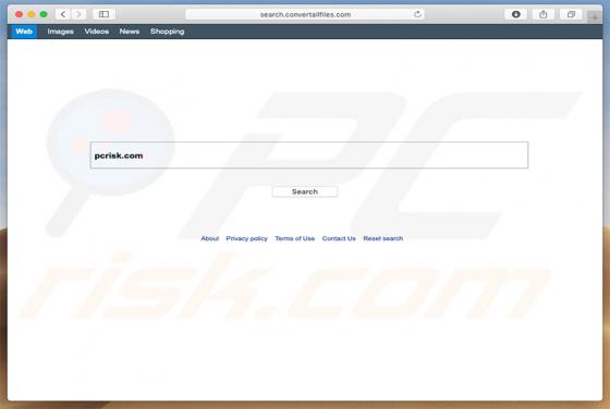 Redirection Search.convertallfiles.com (Mac)
