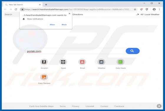 Redirection Search.hearthandsatellitemaps.com