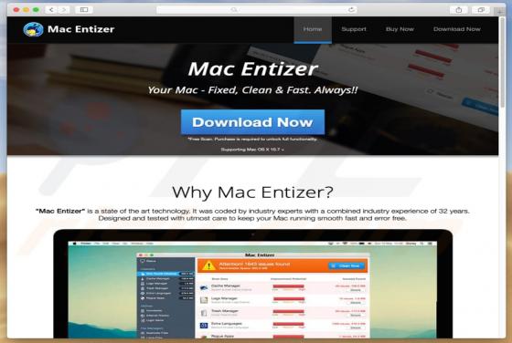Application Non Désirée MacEntizer (Mac)