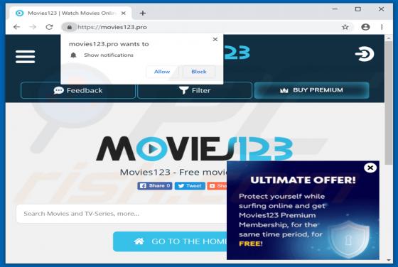 Publicités Movies123