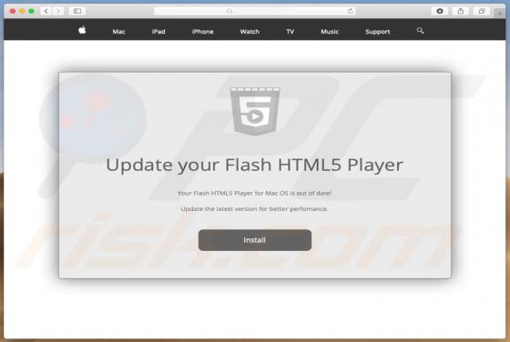 Logiciel publicitaire F5 Player (Mac)