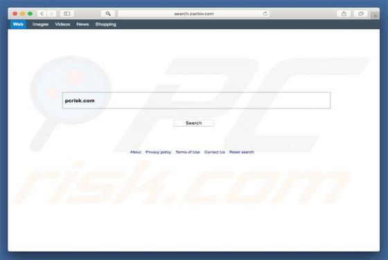 Redirection Search.zaztov.com (Mac)