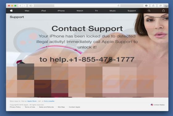 POP-UP Arnaque iPhone Has Been Locked (Mac)
