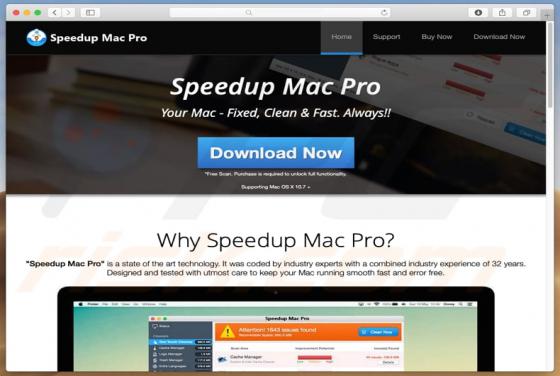 Application non désirée Speedup Mac Pro (Mac)
