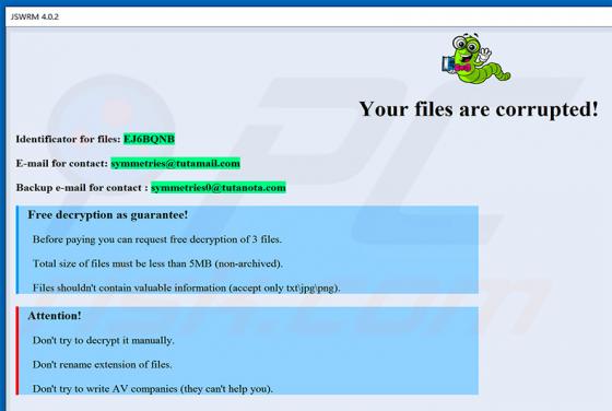 Logiciel de rançon JSWRM