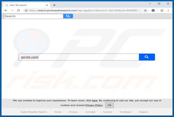 Pirate de navigateur Quick Weather Search