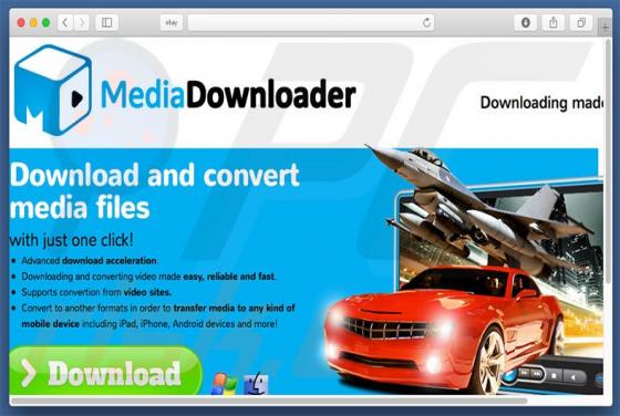 Logiciel publicitaire MediaDownloader (Mac)