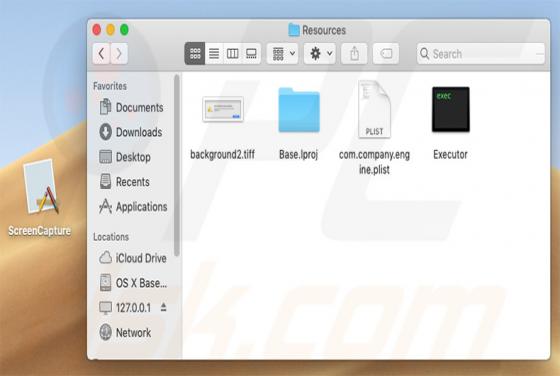 Logiciel publicitaire ScreenCapture.app (Mac)