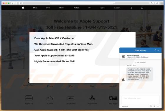 POP-UP Arnaque We Detected Unwanted Pop-Ups on Your Mac (Mac)