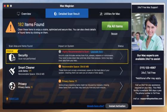 Application non désirée Mac Magician (Mac)