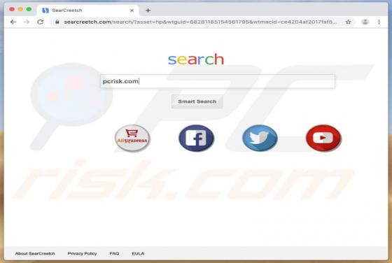 Redirection Searcreetch.com (Mac)