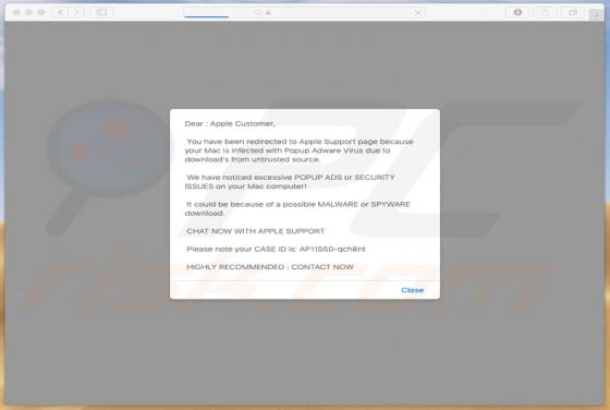 POP-UP Arnaque You Have Been Redirected To Apple Support Page (Mac)
