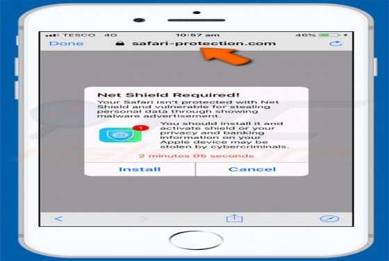 POP-UP Arnaque Safari-protection.com (Mac)