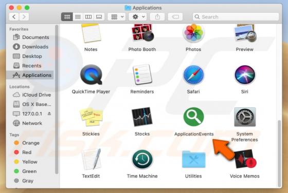 Logiciel Publicitaire ApplicationEvents (Mac)